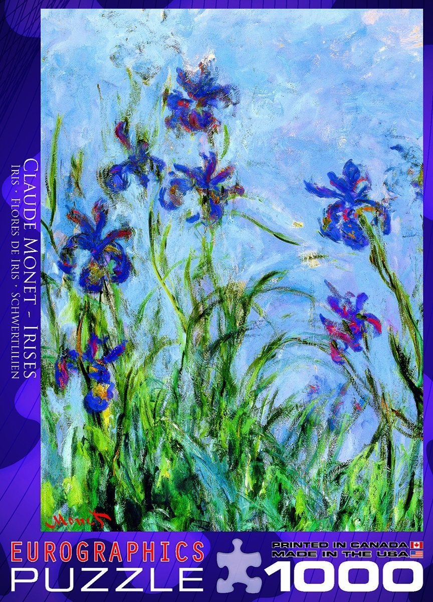 Monet: Irises - 1000pc Jigsaw Puzzle by Eurographics - image 2