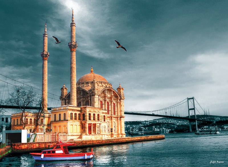 Ortakoy Camii Nostalji - 1000pc Jigsaw Puzzle by Anatolian