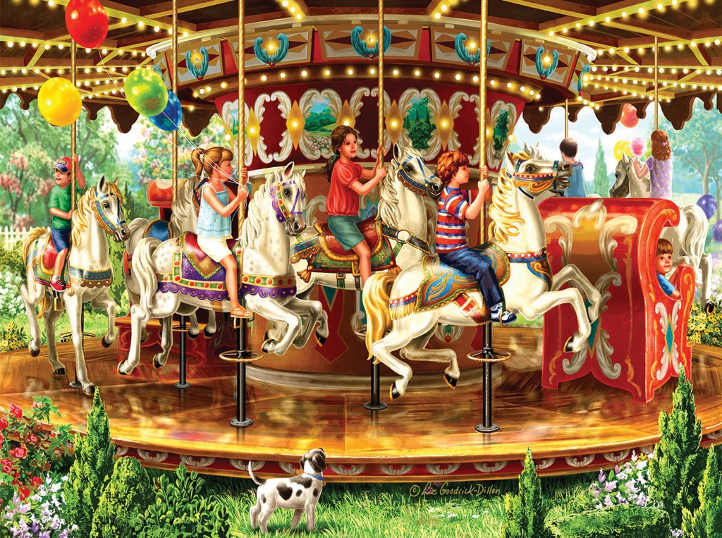 Carousel Ride - 1000pc Jigsaw Puzzle by Sunsout