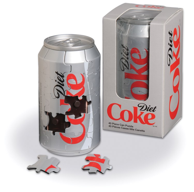 3D Diet Coke Can - 40pc Coca-Cola Jigsaw Puzzle by Springbok