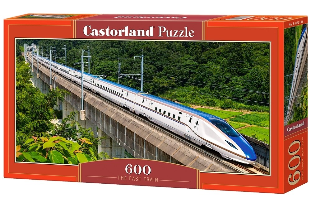 The Fast Train - 600pc Jigsaw Puzzle By Castorland  			  					NEW - image 1