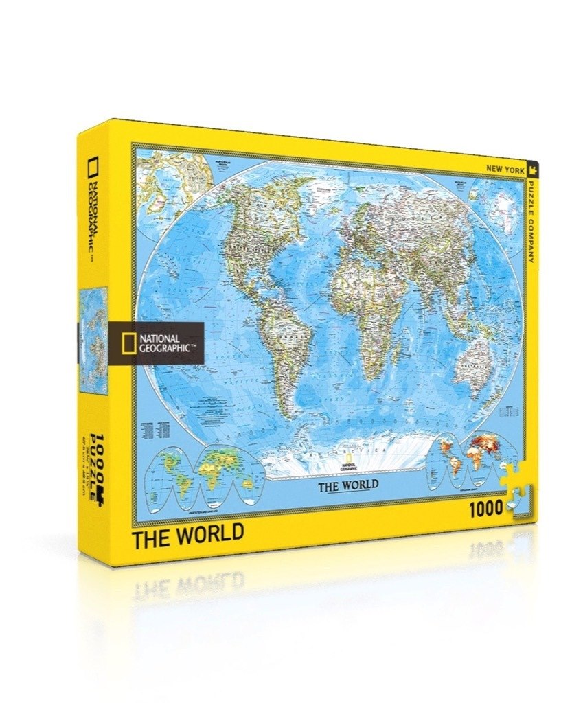 The World - 1000pc Jigsaw Puzzle by New York Puzzle Company  			  					NEW