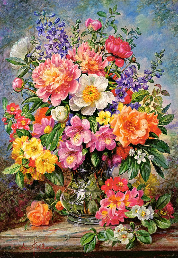 June Flowers in Radiance - 1000pc Jigsaw Puzzle By Castorland  			  					NEW