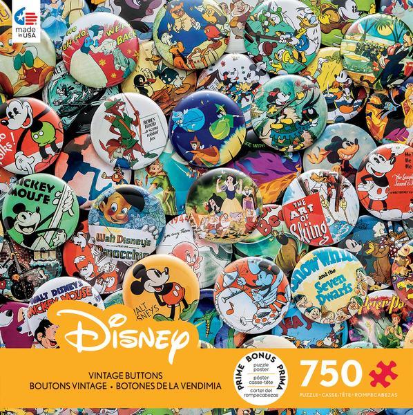 Disney: Vintage Buttons - 750pc Jigsaw Puzzle by Ceaco  			  					NEW - image 1