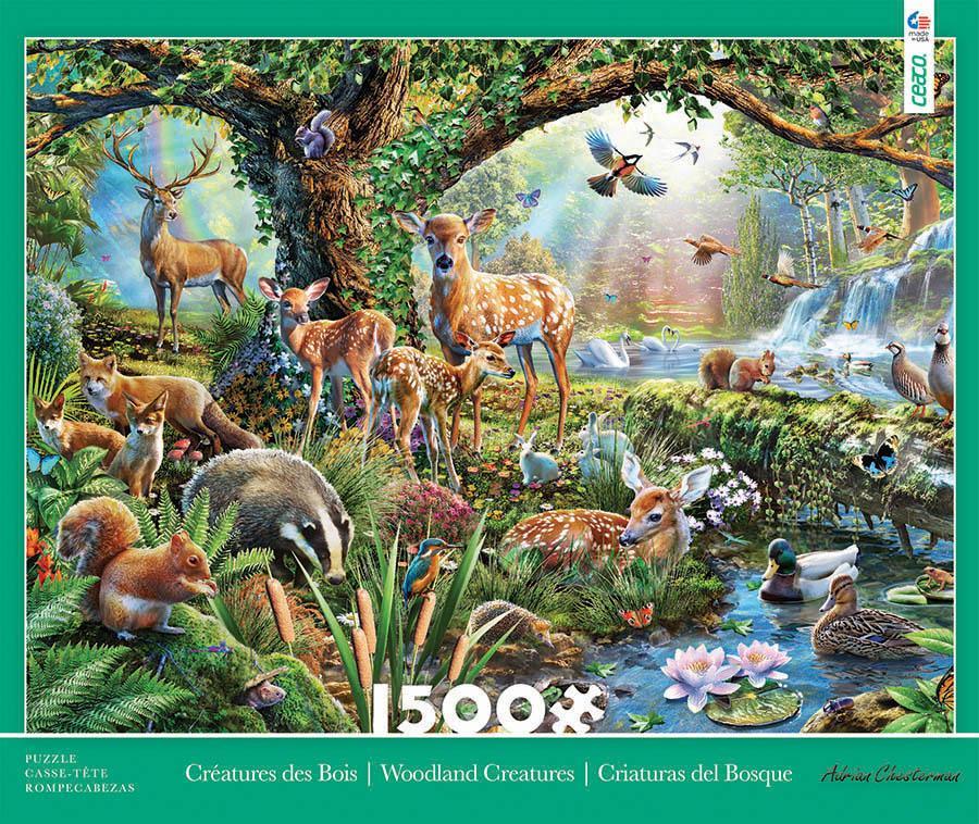 Woodland Creatures - 1500pc Jigsaw Puzzle by Ceaco  			  					NEW - image 1