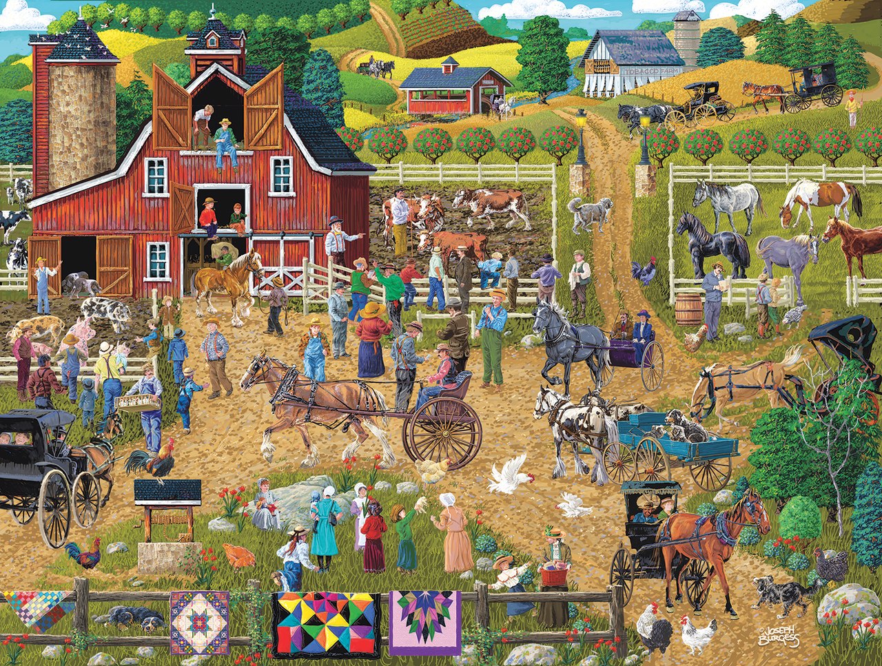 Country Farm - 500pc Jigsaw Puzzle By Sunsout  			  					NEW