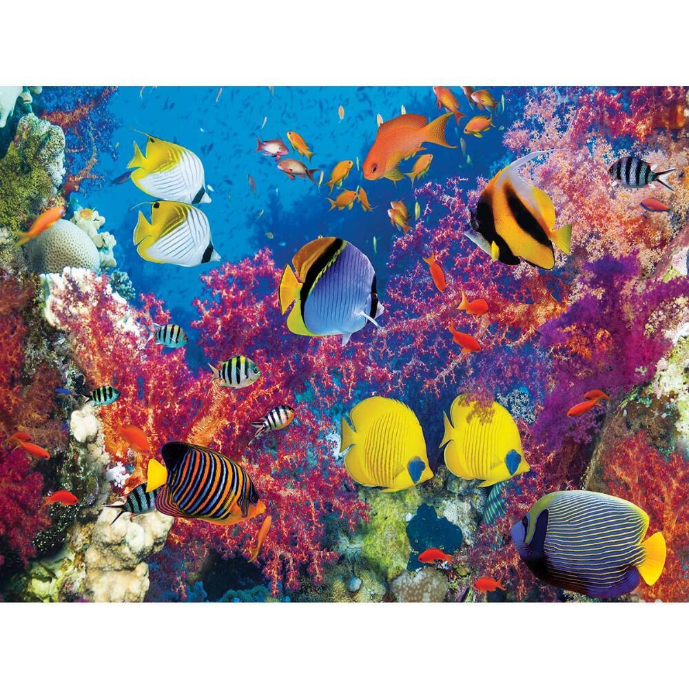 Coral Fish Parade - 500pc Jigsaw Puzzle by Lafayette Puzzle Factory