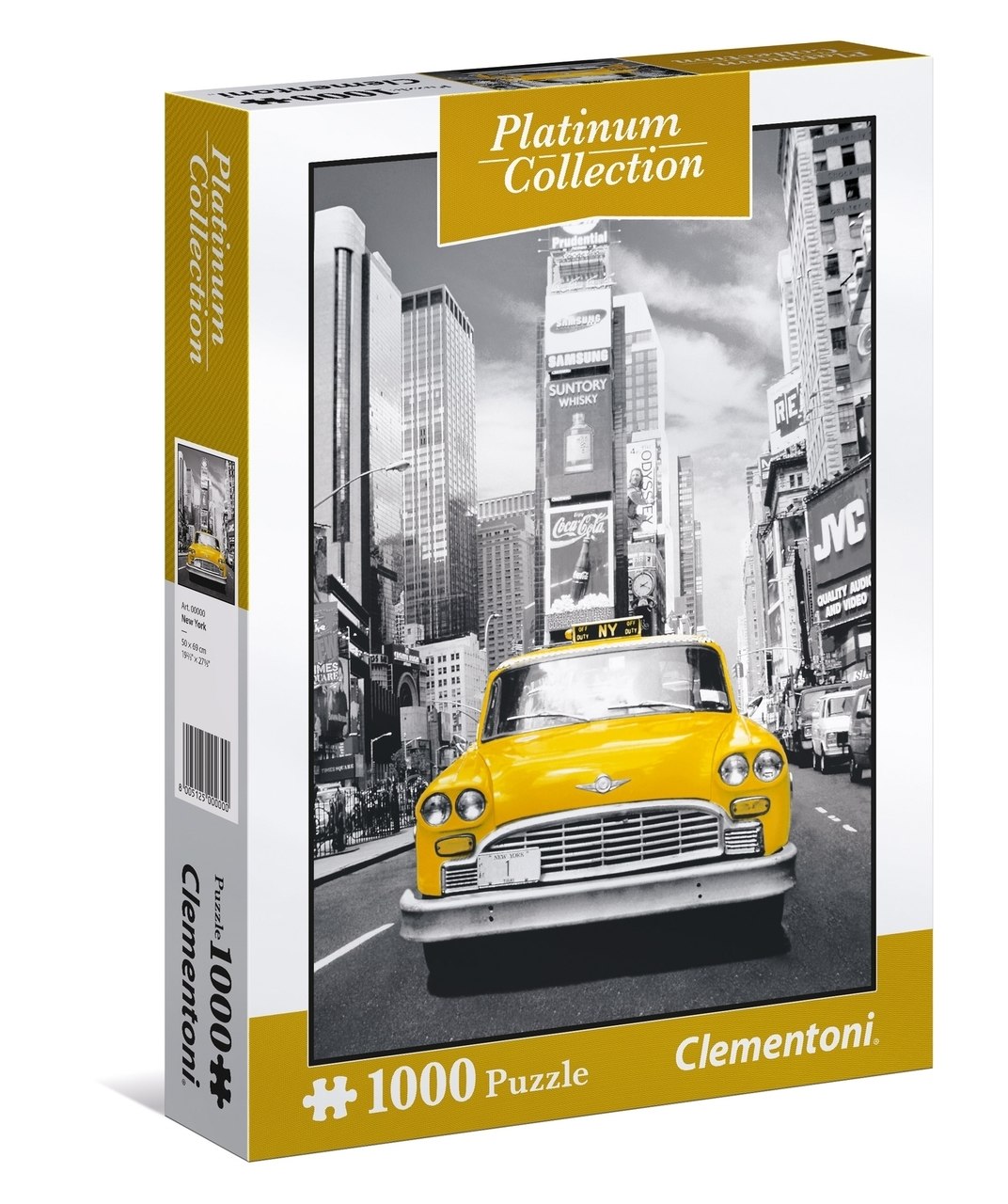 Platinum Collection: New York Taxi - 1000pc Jigsaw Puzzle by Clementoni  			  					NEW - image 1