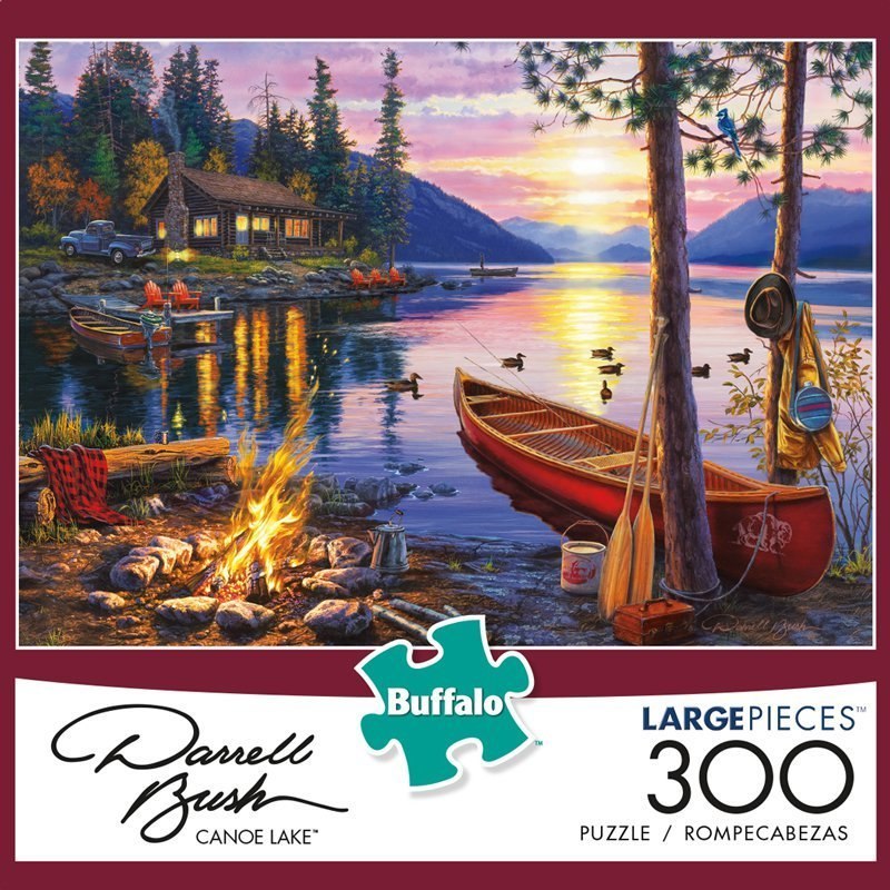 Canoe Lake - 300pc Jigsaw Puzzle by Buffalo Games - image 1