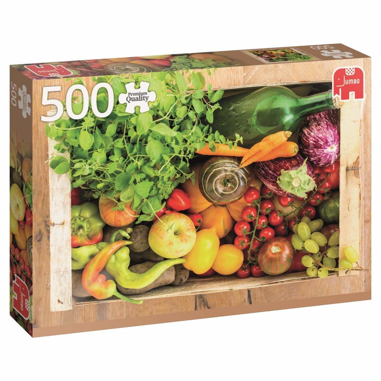 Fruit and Vegetable Box - 500pc Jigsaw Puzzle By Jumbo  			  					NEW - image 1