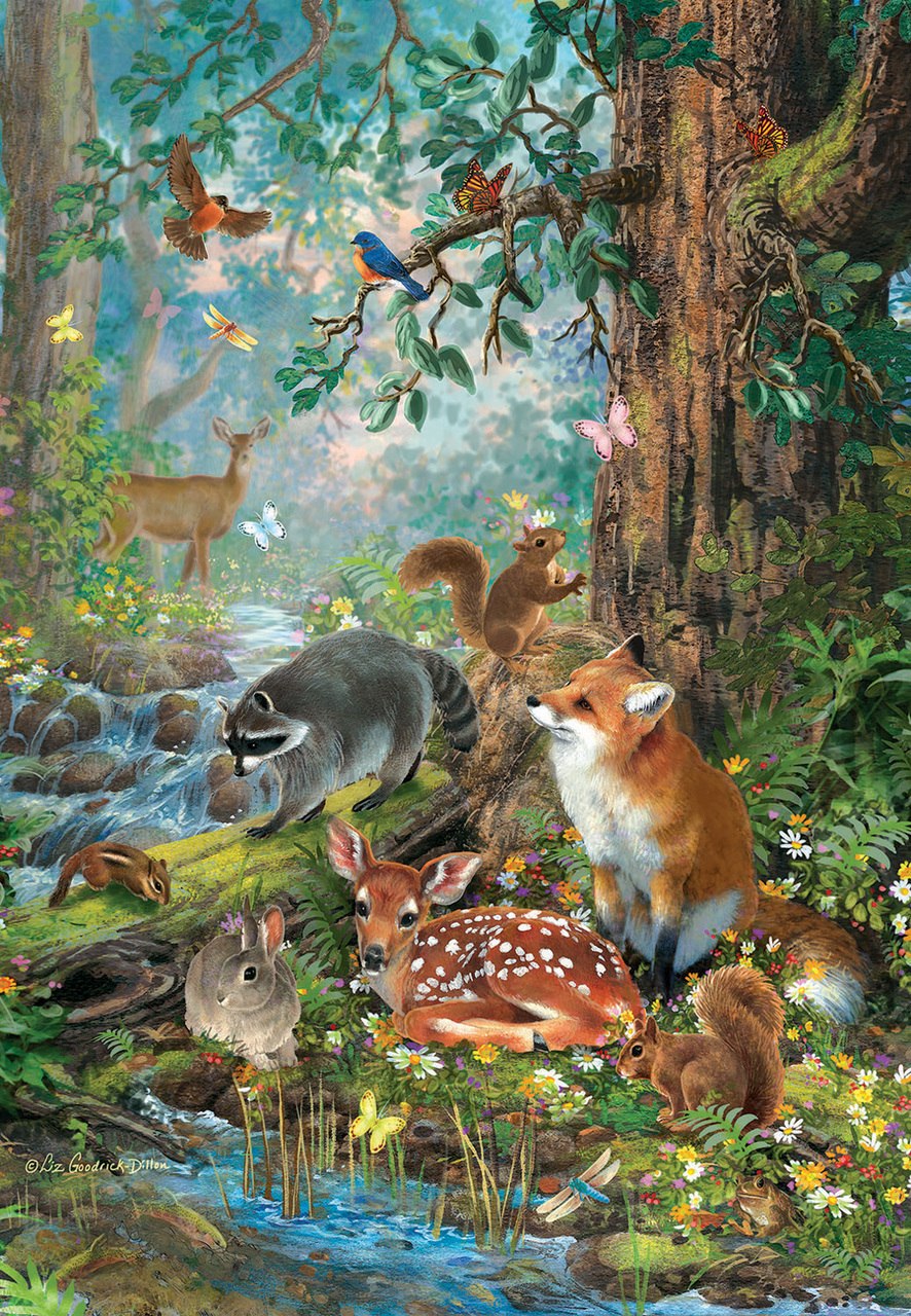 Gathered in the Forest - 100pc Jigsaw Puzzle by SunsOut