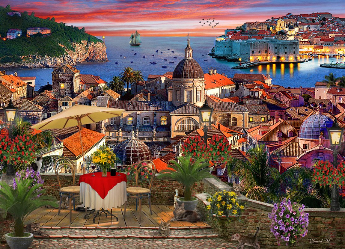 Dubrovnik - 1000pc Jigsaw Puzzle by Vermont Christmas Company  			  					NEW