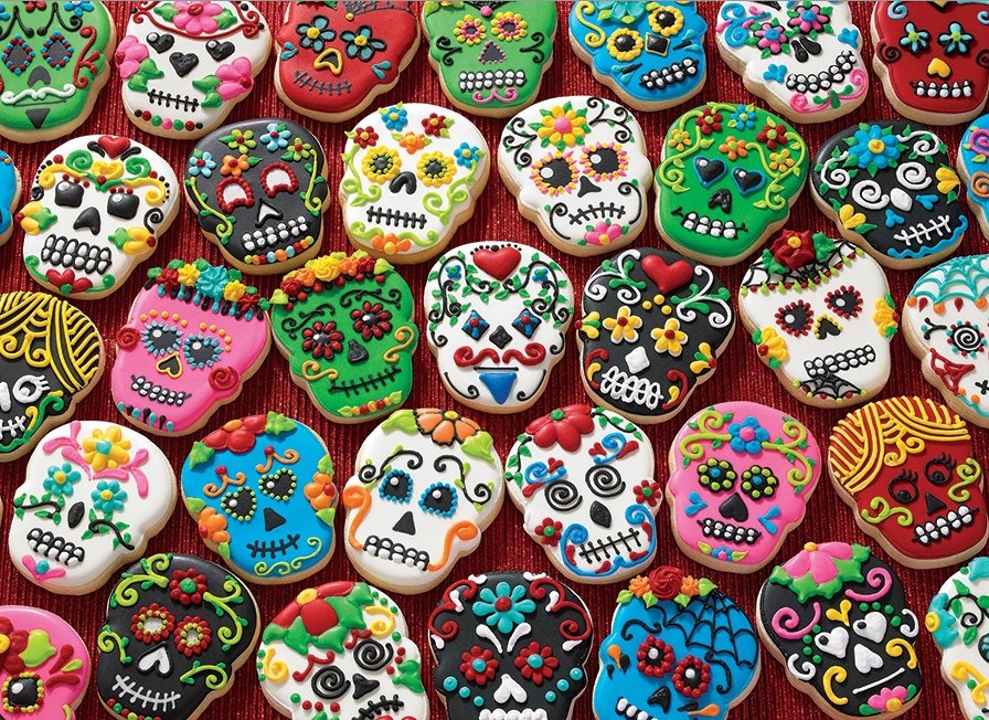 Sugar Skull Cookies - 1000pc Jigsaw Puzzle By Cobble Hill  			  					NEW - image 1