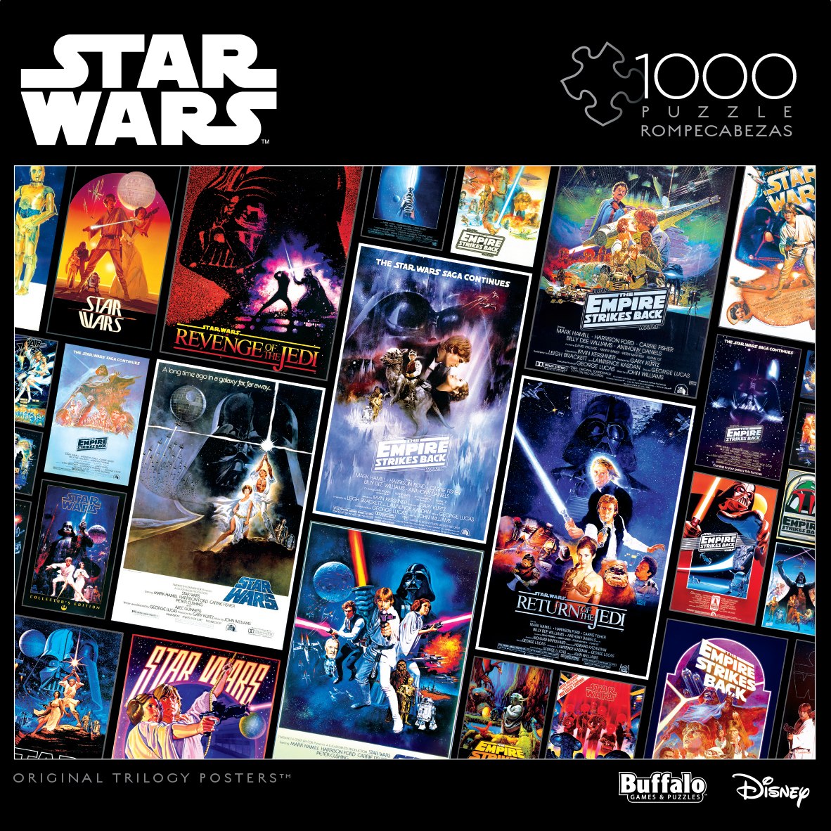 Star Wars: Original Trilogy Posters - 1000pc Jigsaw Puzzle By Buffalo Games - image 1