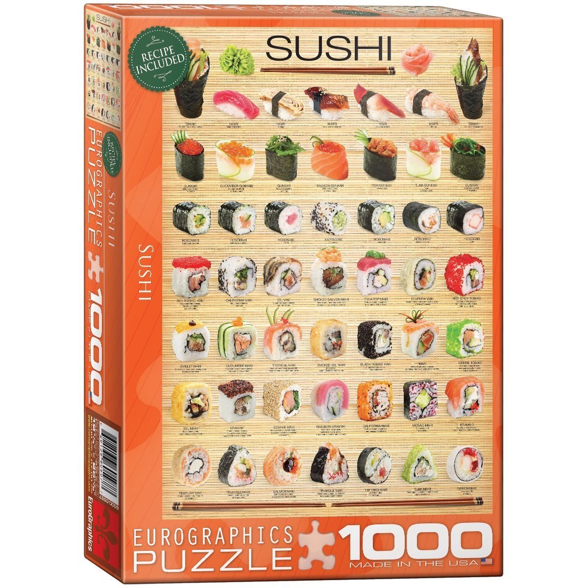 Sushi - 1000pc Jigsaw Puzzle by Eurographics - image 1