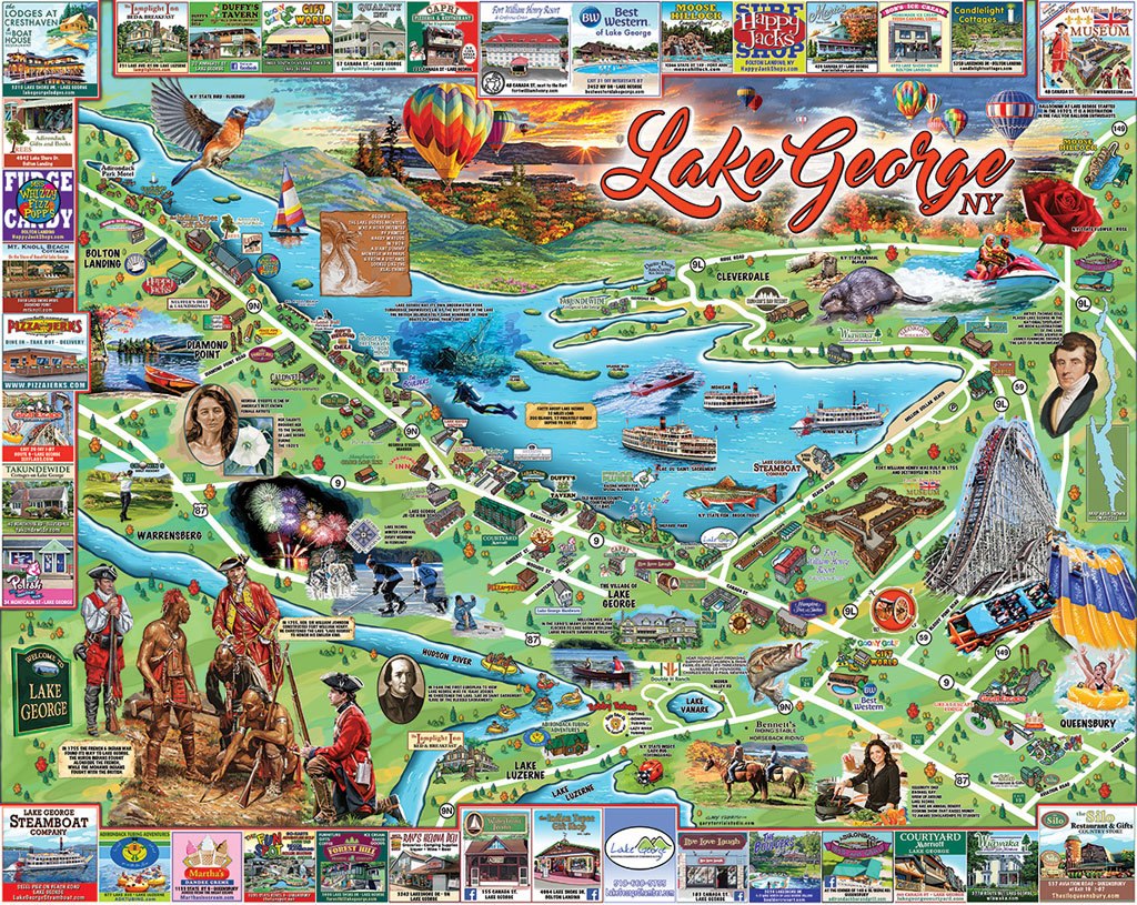 I Love Lake George - 1000pc Jigsaw Puzzle By White Mountain