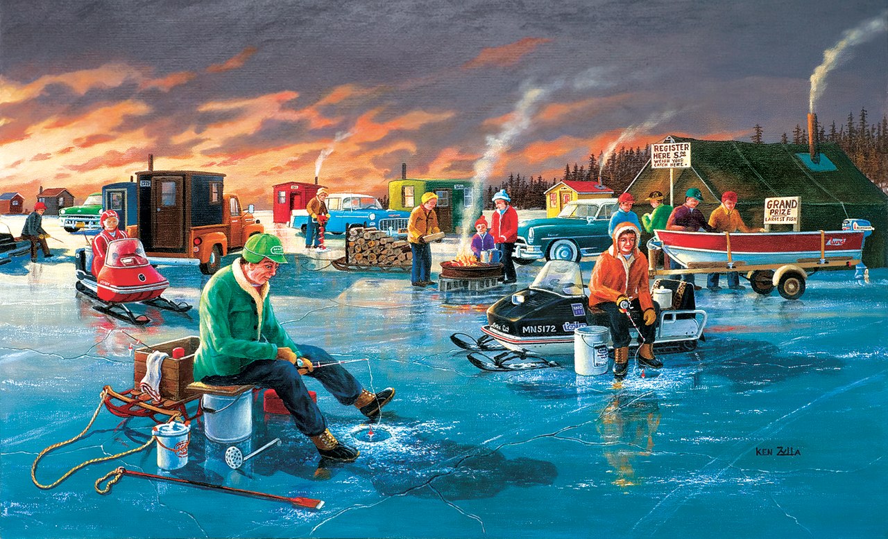 Fishing Contest - 550pc Jigsaw Puzzle By Sunsout  			  					NEW