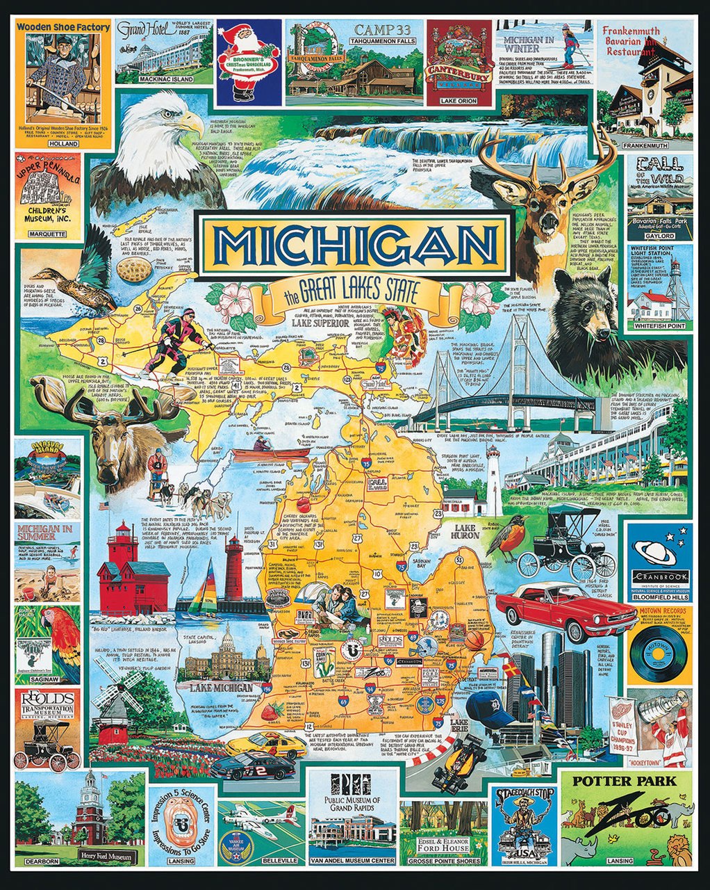 Best of Michigan - 1000pc Jigsaw Puzzle By White Mountain