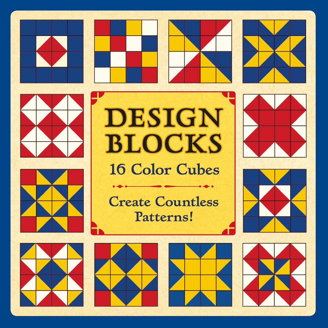 Design Blocks: 16 Color Cubes - 16pc Block by Pomegranate  			  					NEW