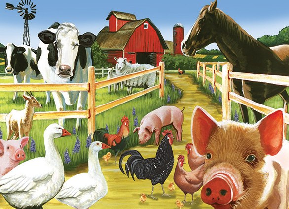 Welcome to the Farm - 36pc Floor Puzzle By Cobble Hill