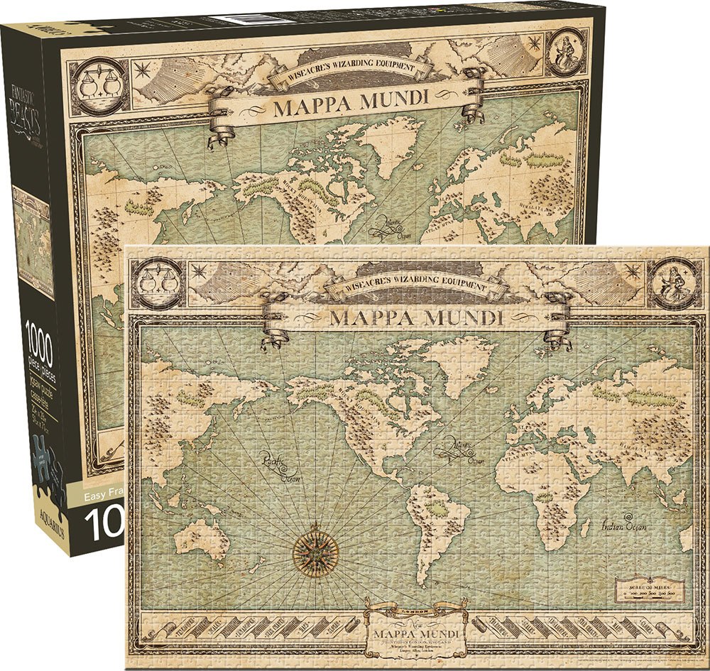 Fantastic Beasts: Map - 1000pc Jigsaw Puzzle by Aquarius  			  					NEW - image 2