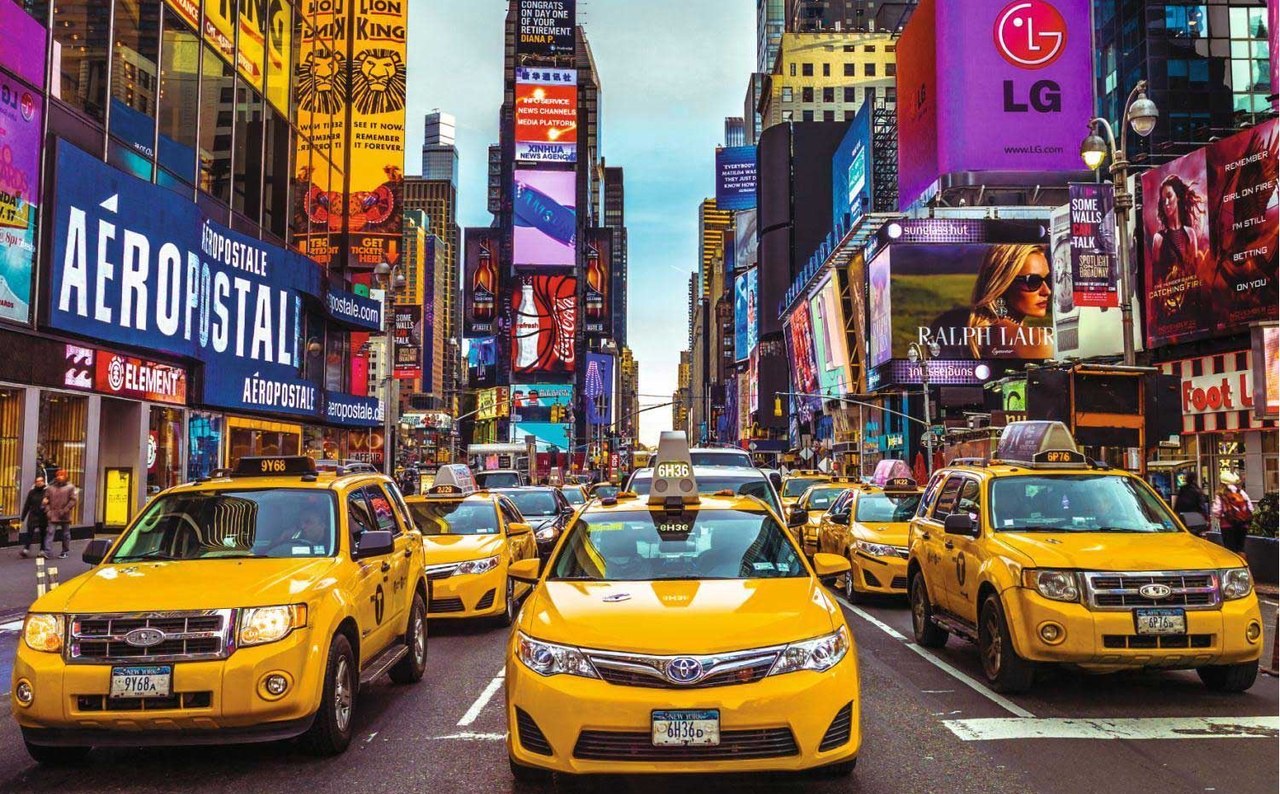 New York Taxi - 1500pc Jigsaw Puzzle By Jumbo  			  					NEW