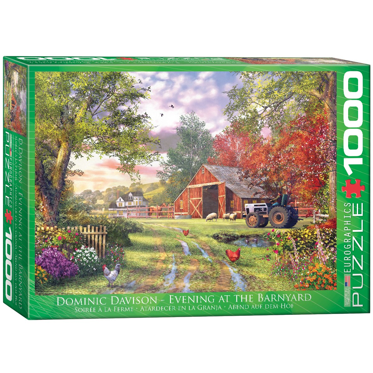 Evening at the Barnyard by Dominic Davison - 1000pc Jigsaw Puzzle by Eurographics