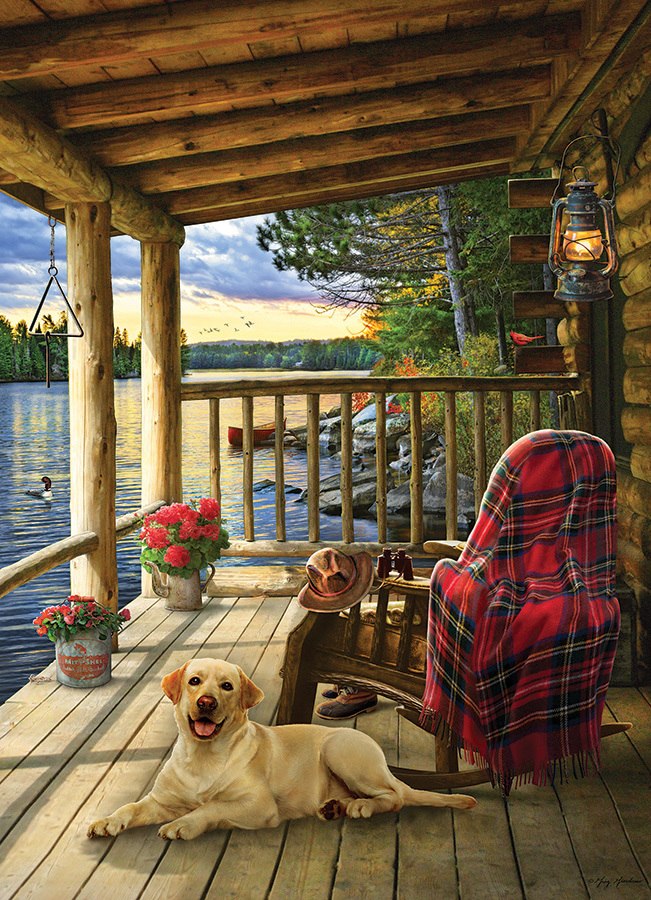 Cabin Porch - 1000pc Jigsaw Puzzle by Jack Pine  			  					NEW