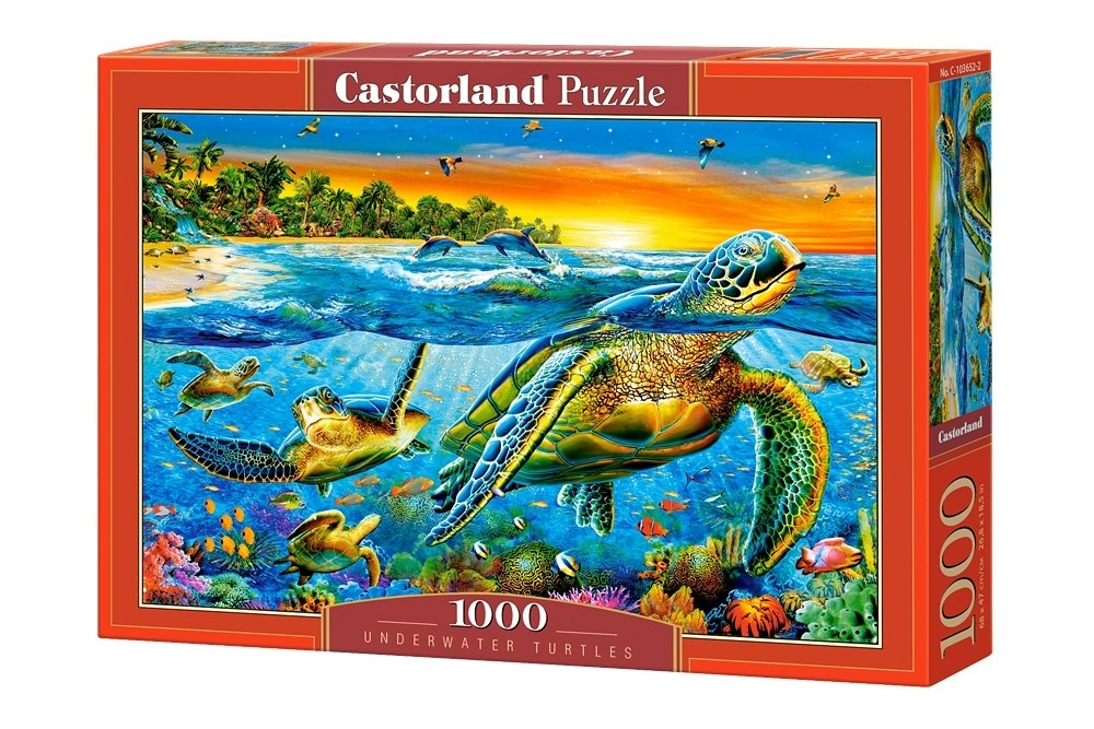 Underwater Turtles - 1000pc Jigsaw Puzzle By Castorland - image 1