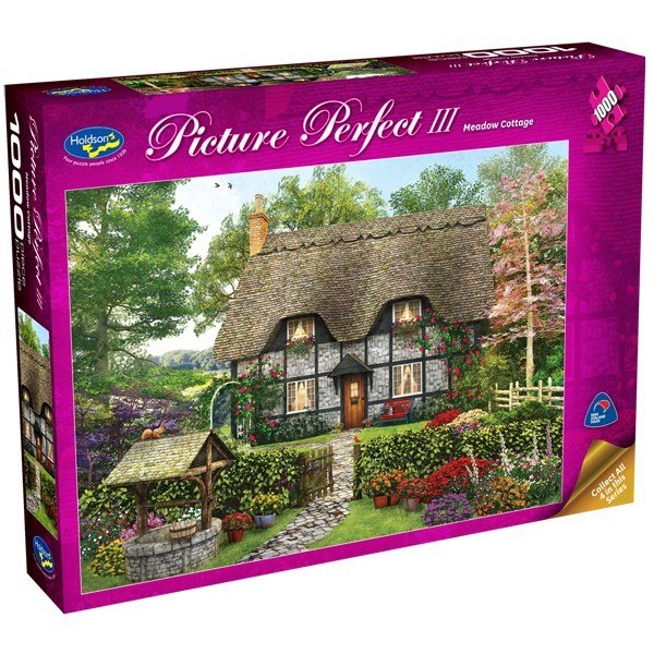 Picture Perfect III: Meadow Cottage - 1000pc Jigsaw Puzzle by Holdson  			  					NEW - image 1