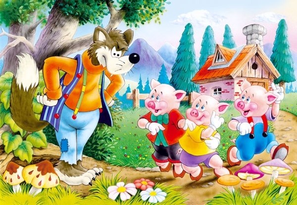 Three Little Pigs - 60pc Jigsaw Puzzle By Castorland