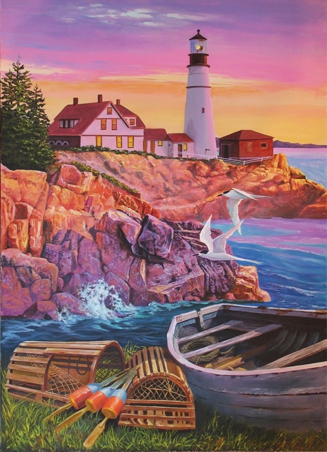 Lighthouse Cove - 275pc Easy Handling Puzzle by Cobble Hill  			  					NEW - image 2