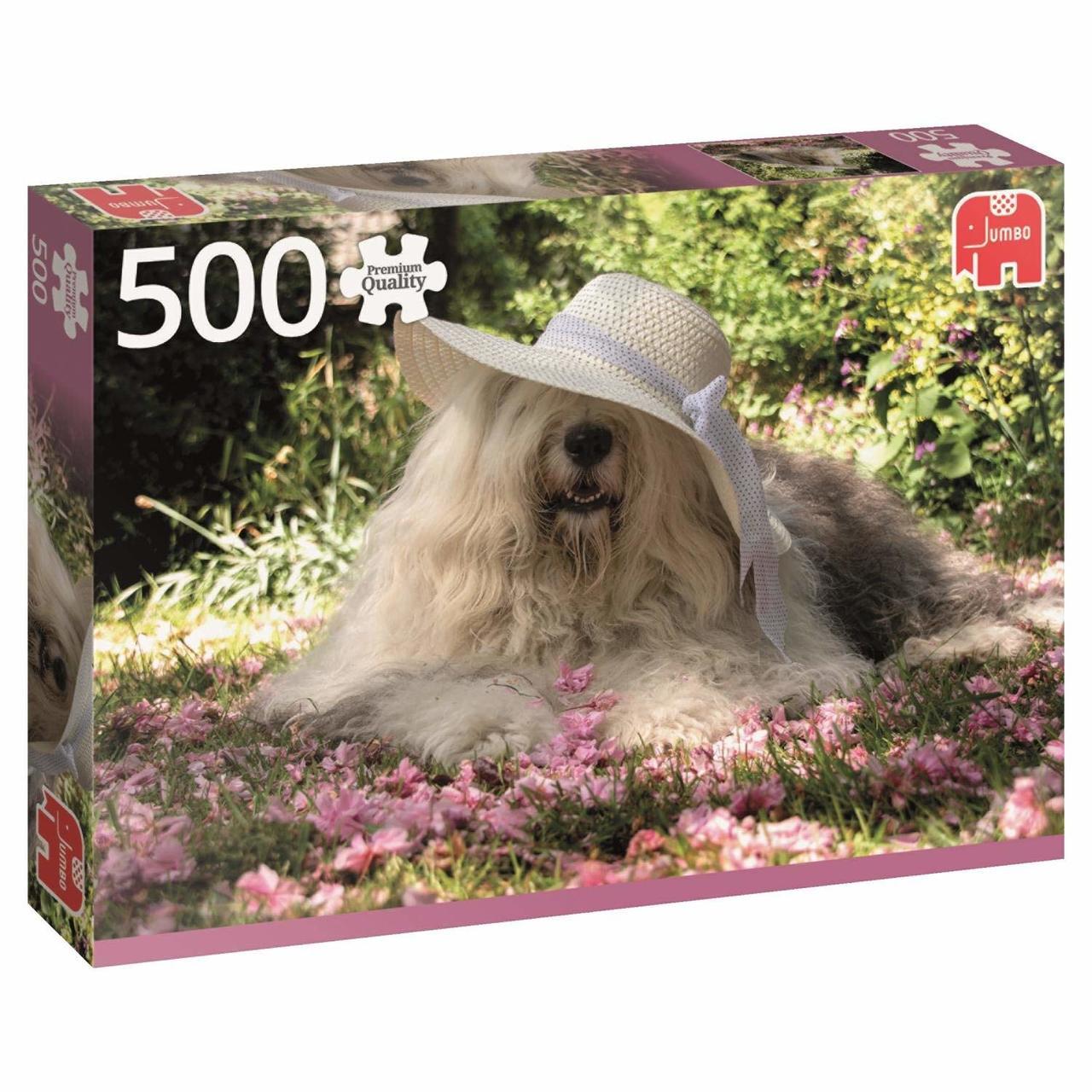 Sophie in a Bed of Flowers - 500pc Jigsaw Puzzle By Jumbo  			  					NEW - image 1