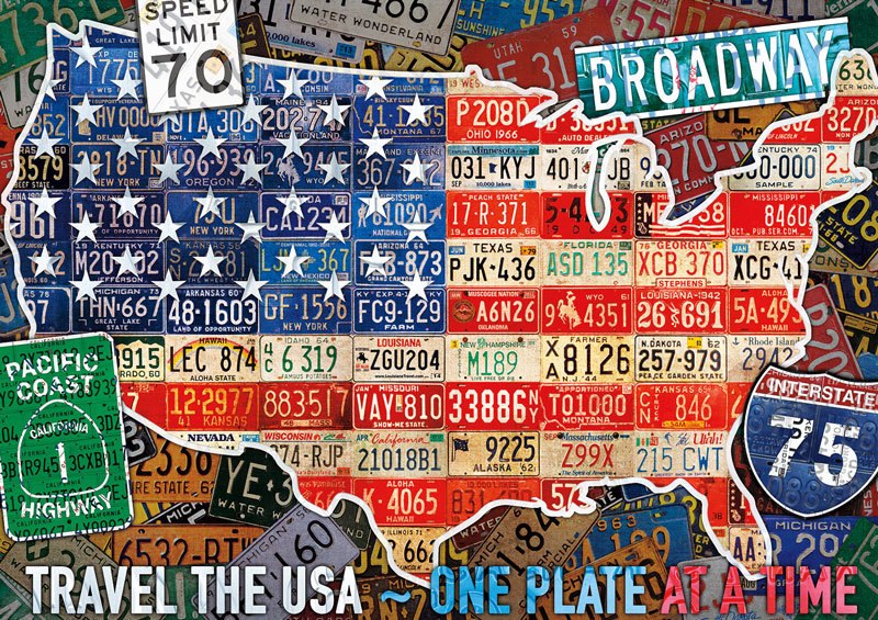 Travel the USA - 300pc Large Format Jigsaw Puzzle By Buffalo Games  			  					NEW