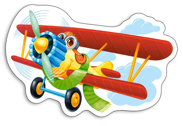 Funny Plane - 15pc Jigsaw Puzzle By Castorland