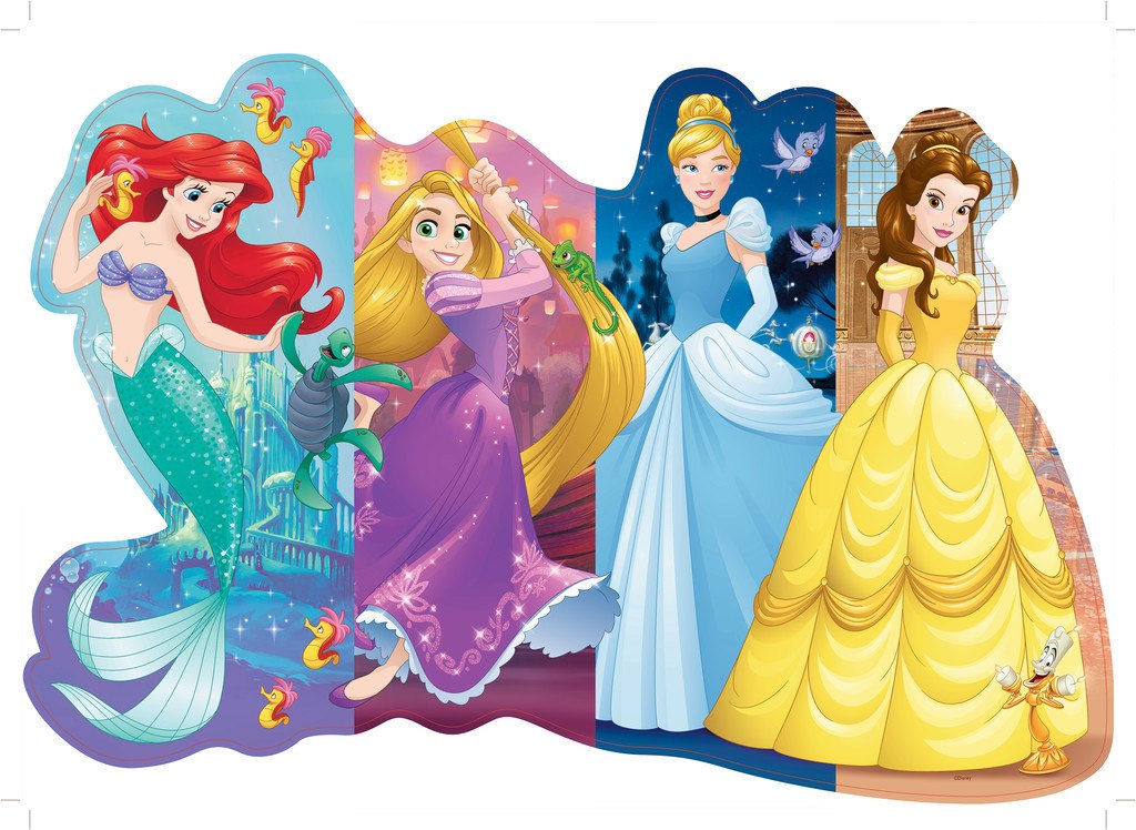 Pretty Princesses - 24pc Shaped Jigsaw Floor Puzzle By Ravensburger