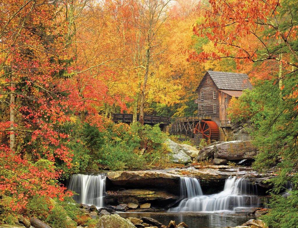 Old Grist Mill - 1000pc Jigsaw Puzzle by White Mountain