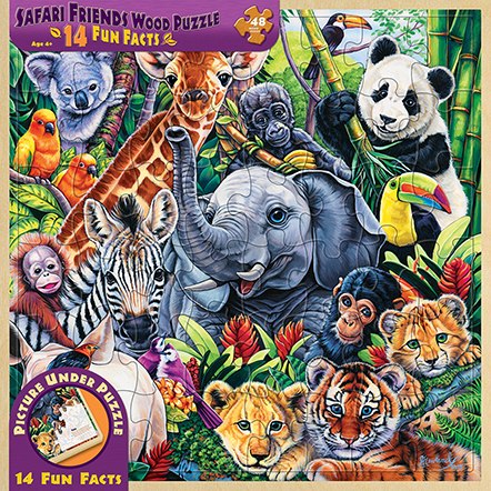 Safari Friends - 48pc Jigsaw Puzzle By Masterpieces