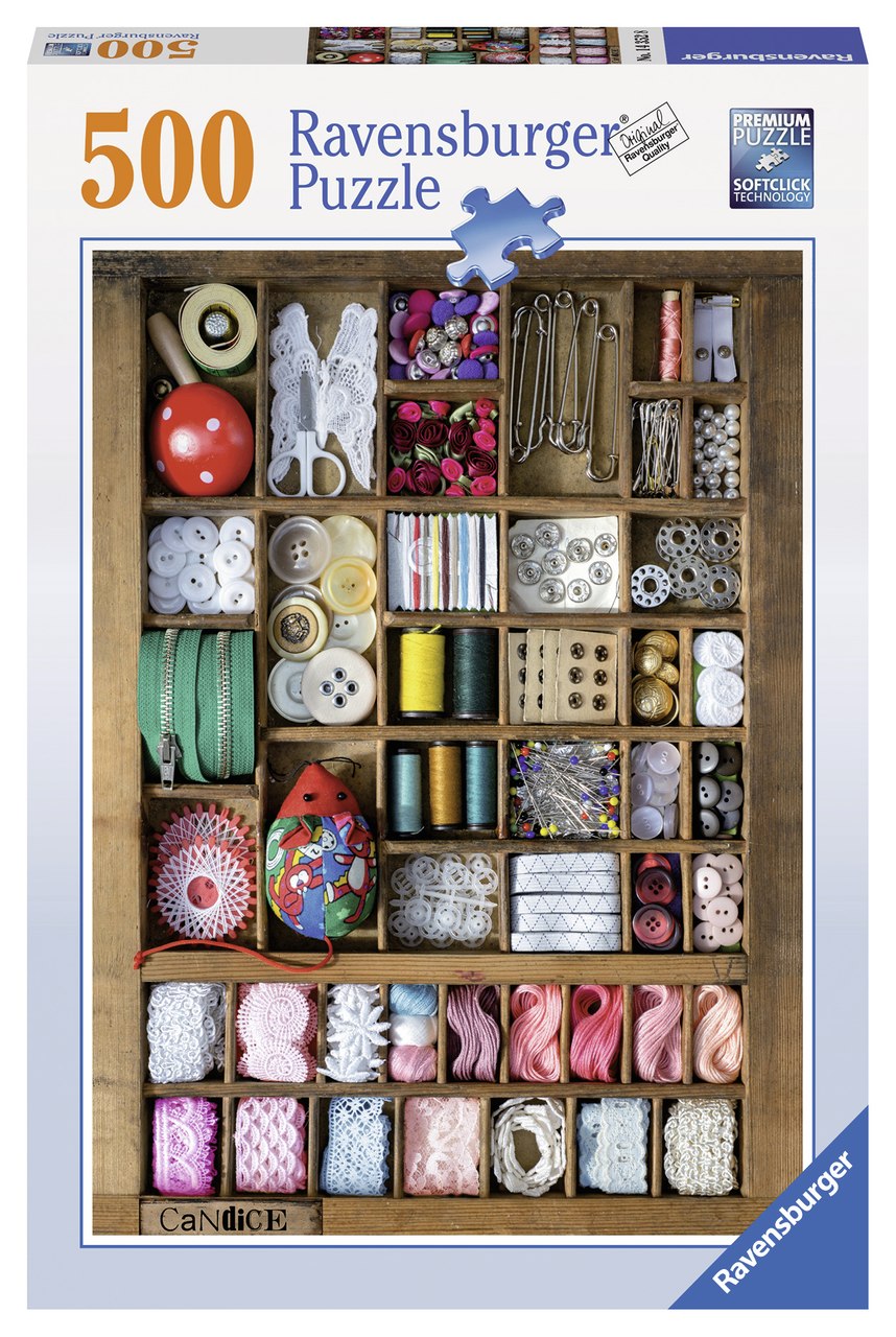 The Sewing Box - 500pc Jigsaw Puzzle by Ravensburger - image 1