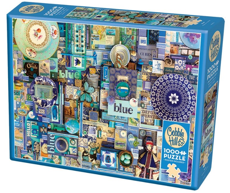 Rainbow Project: Blue - 1000pc Jigsaw Puzzle By Cobble Hill  			  					NEW - image 1