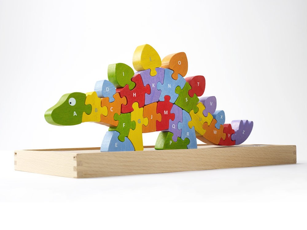 Alphabet Dinosaur - EcoFriendly Wooden Puzzle  			  					NEW - image 2