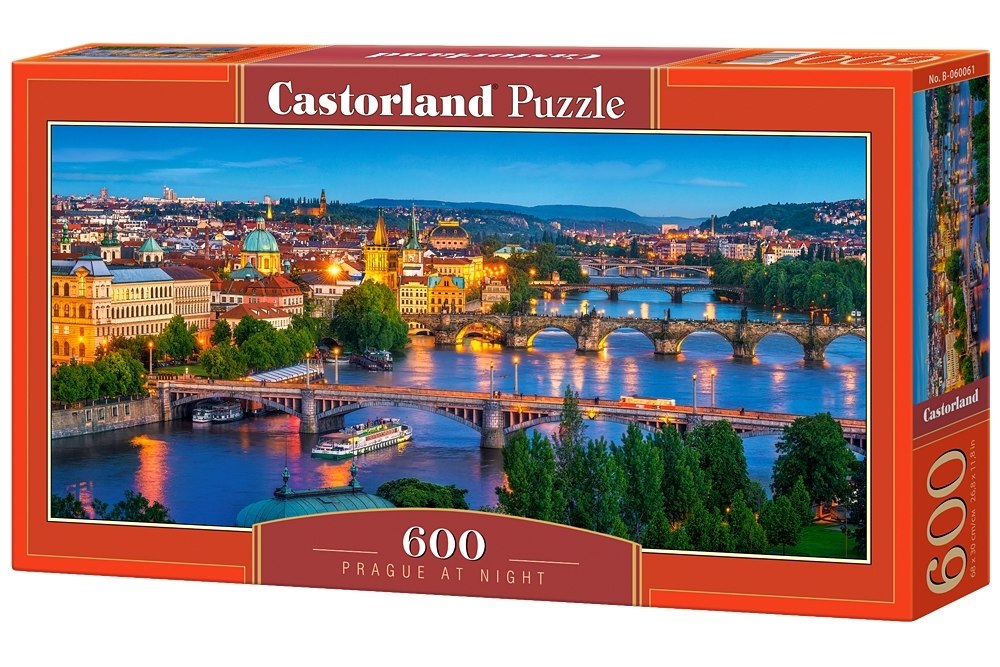 Prague at Night - 600pc Jigsaw Puzzle By Castorland  			  					NEW - image 1