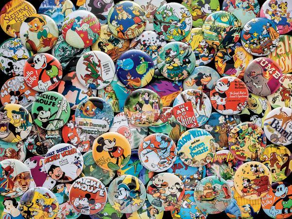 Disney: Vintage Buttons - 750pc Jigsaw Puzzle by Ceaco  			  					NEW - image main