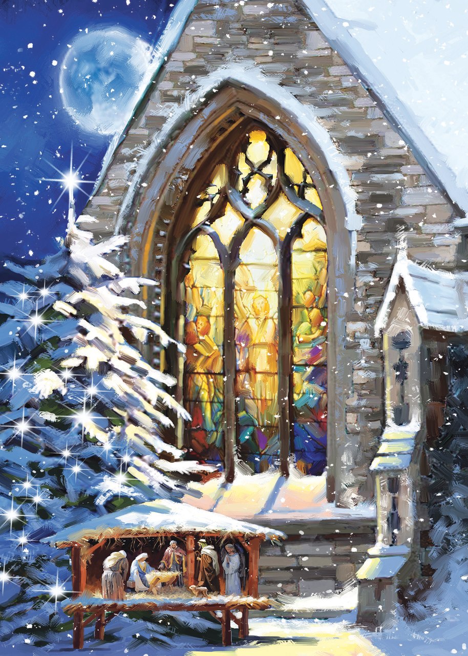 Church Manger - 15pc Jigsaw Puzzle by Sunsout  			  					NEW