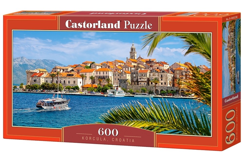 Korcula, Croatia - 600pc Jigsaw Puzzle By Castorland  			  					NEW - image 1