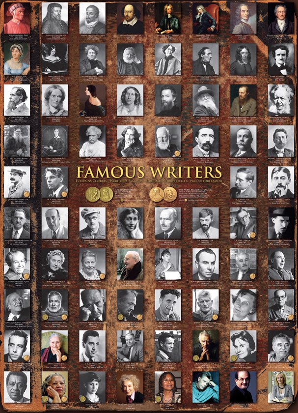 Famous Writers - 1000pc Jigsaw Puzzle by Eurographics