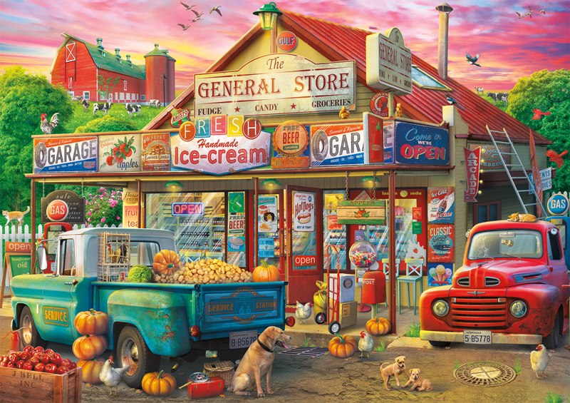 Country Store - 500pc Jigsaw Puzzle By Buffalo Games  			  					NEW