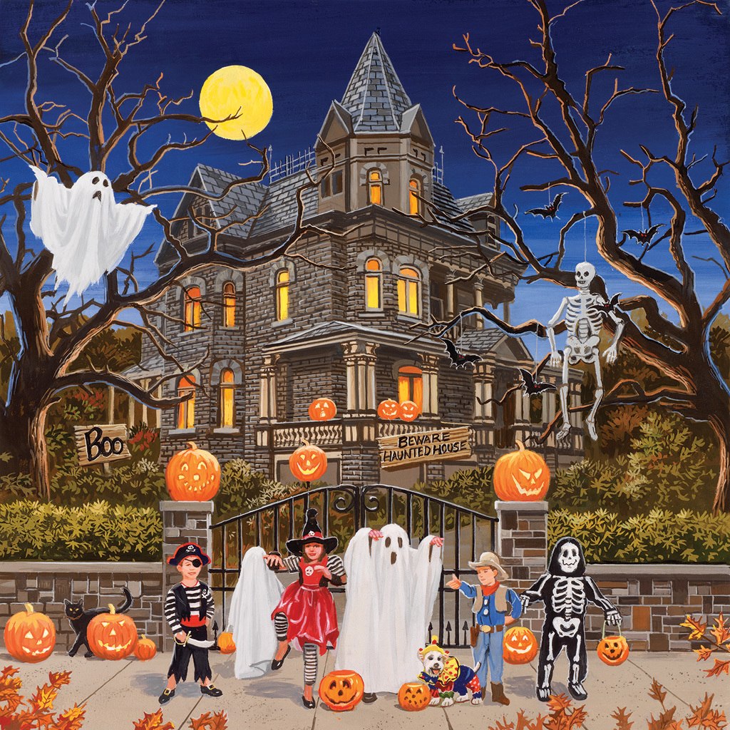 Beware Haunted House - 1000pc Jigsaw Puzzle by SunsOut