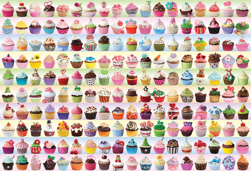 Cupcakes Galore - 2000pc Jigsaw Puzzle by Eurographics - image 1