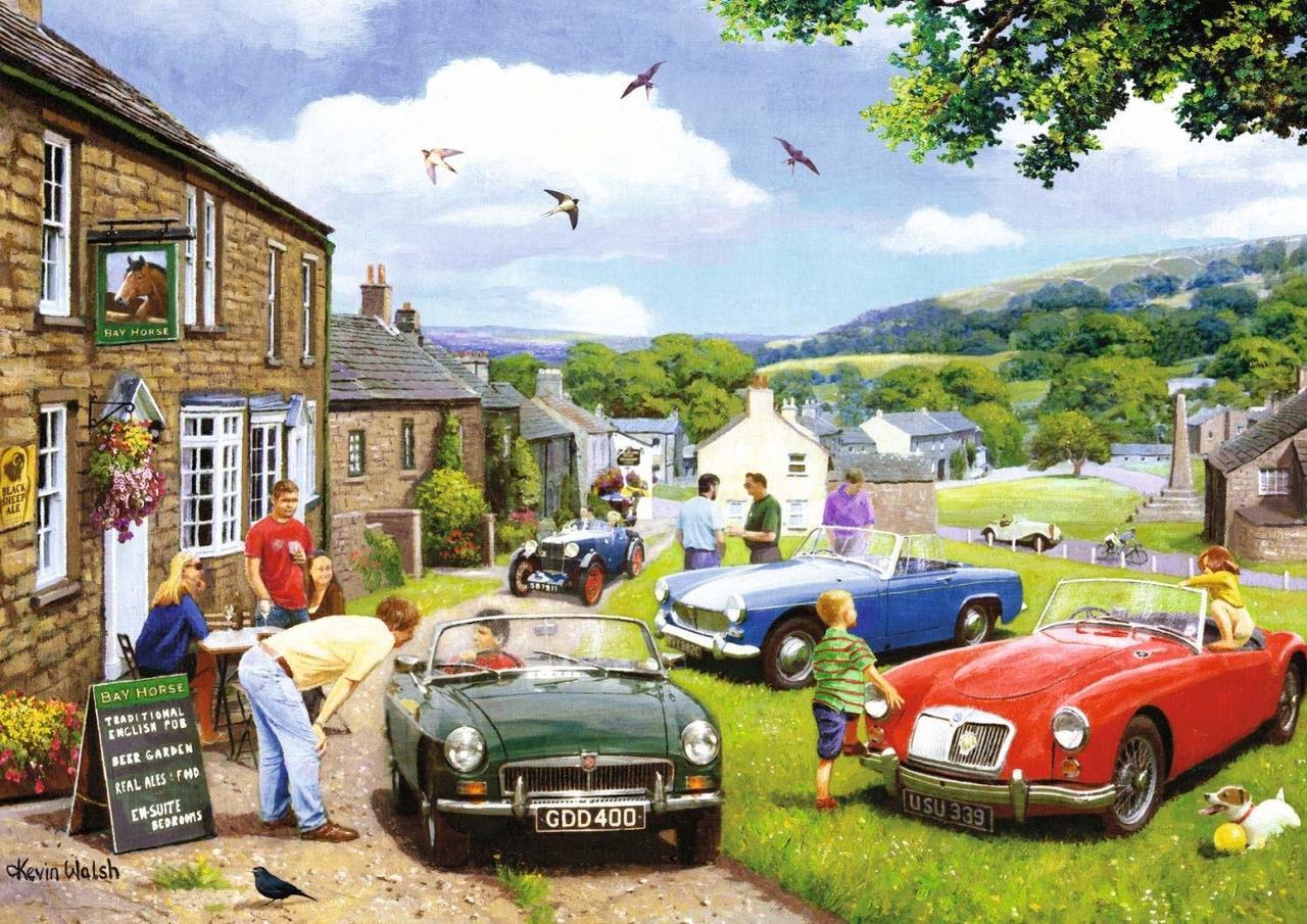 Driving in the Dales - 2 x 500pc Jigsaw Puzzle By Falcon  			  					NEW